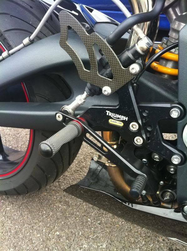 Arrow rearset help, if you have 'em, get in here! Triumph 675 Forums